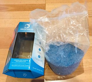 Arena de vidrio decorativo acuario