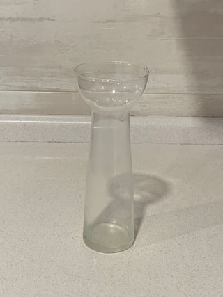 Jarron de cristal de 20 cm.