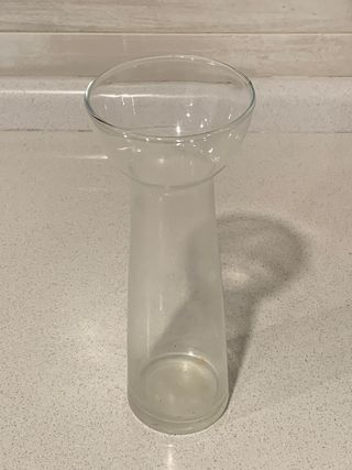 Jarron de cristal de 20 cm.