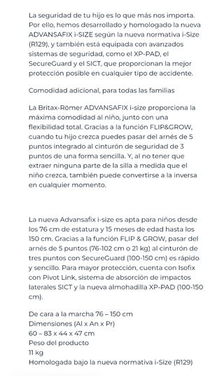 Britax Römer ADVANSAFIX I-SIZE IV R