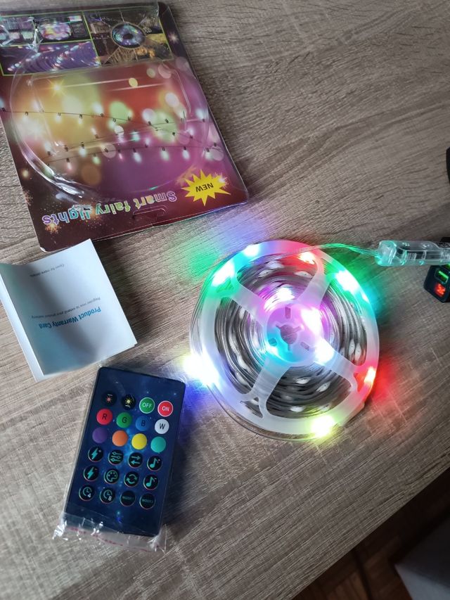 Luces de Navidad con micrófono 