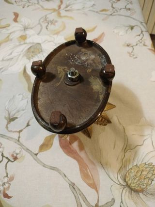 Candelabro portavelas bronce