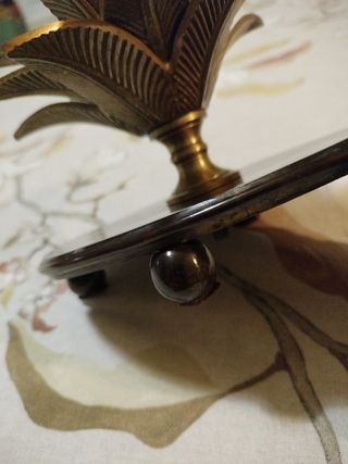 Candelabro portavelas bronce