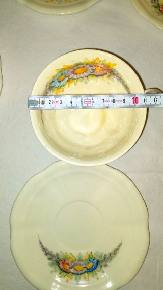 VAJILLA MERIENDA LOZA VINTAGE