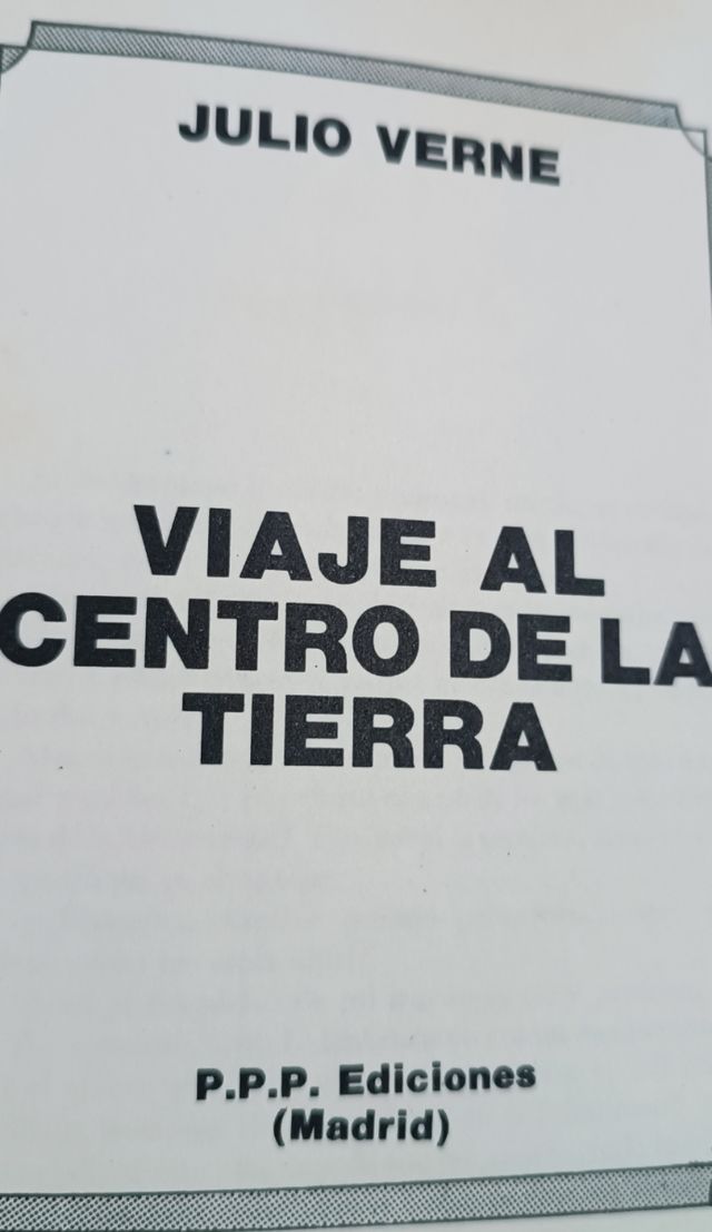 Viaje al centro de la tierra.Julio Verne