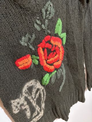 Jersey verde oscuro Desigual talla S