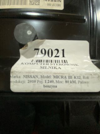 ECU NISSAN MICRA III K12