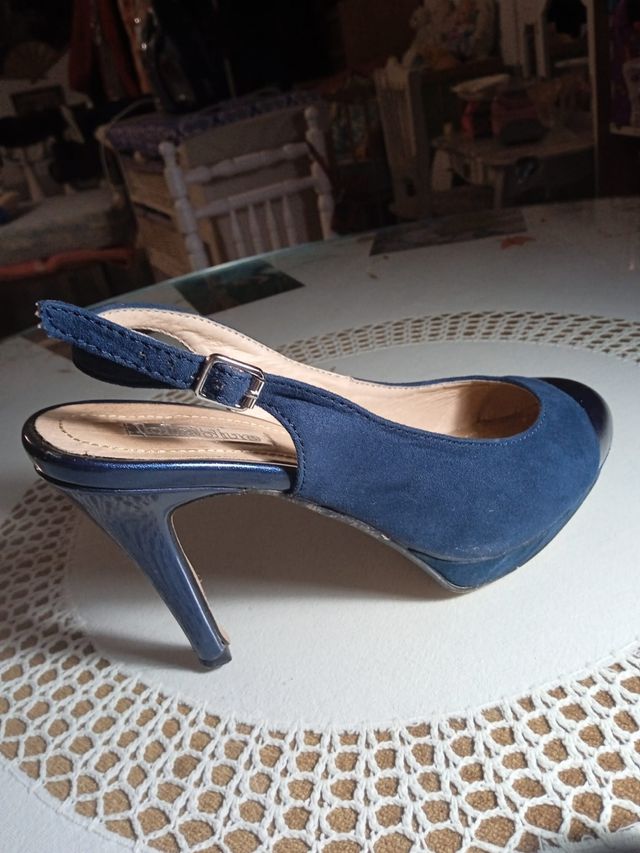 Zapatos Piel Salón Plataforma