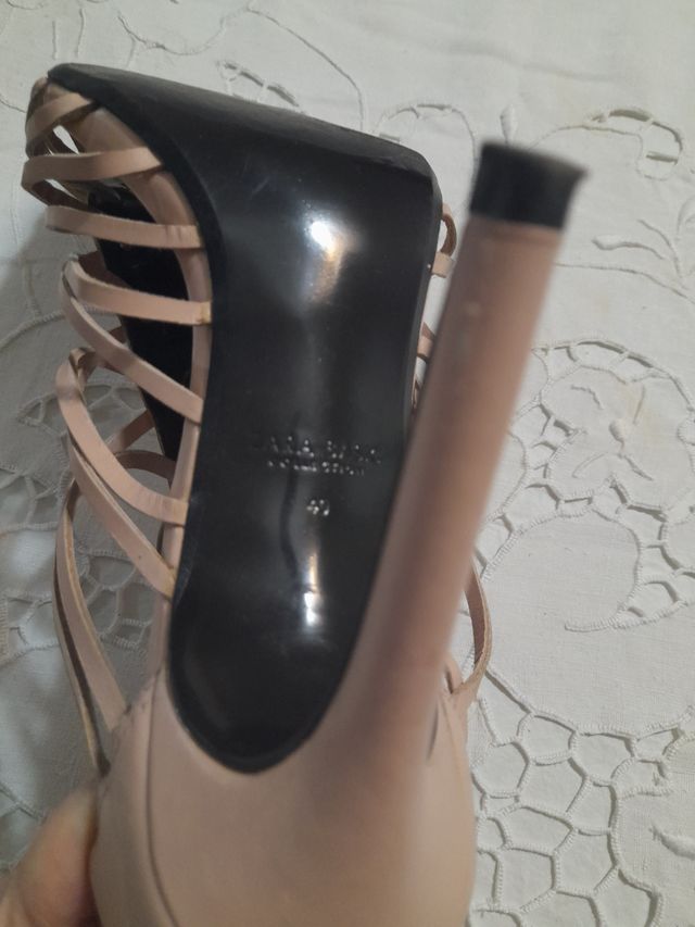 Zapatos de tacon T 40 salmon