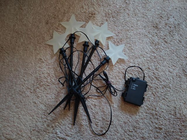 Estrellas navideñas LED para jardin o terraza