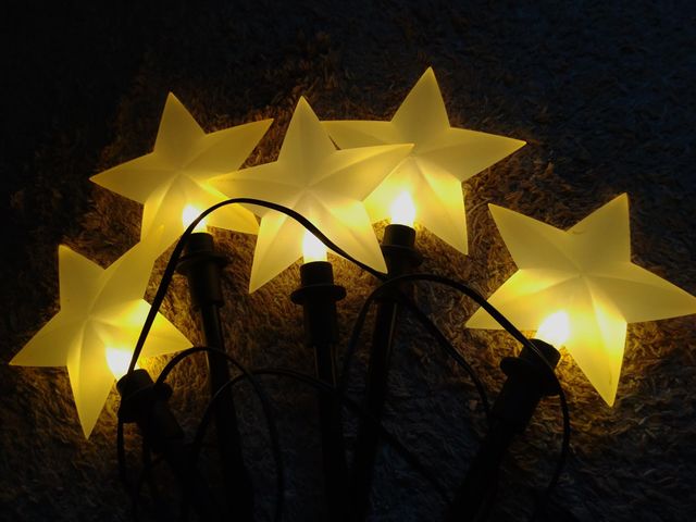 Estrellas navideñas LED para jardin o terraza