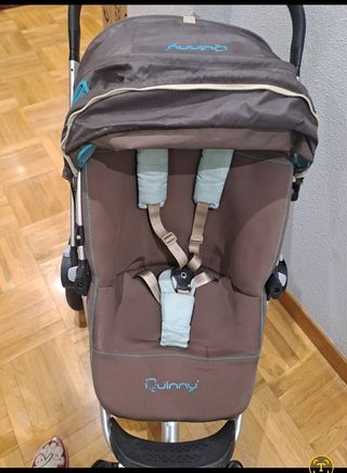 Chasis 4 ruedas, capazo y silla Quinny