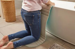 Alfombra protectora de rodillas para bañera