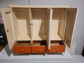 armario muñecas antiguo madera