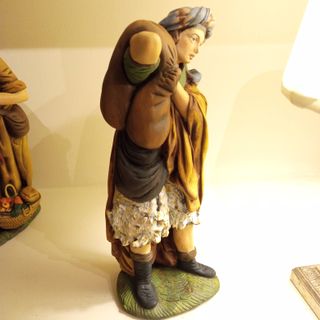 Figura de Belén. Pastor con odre