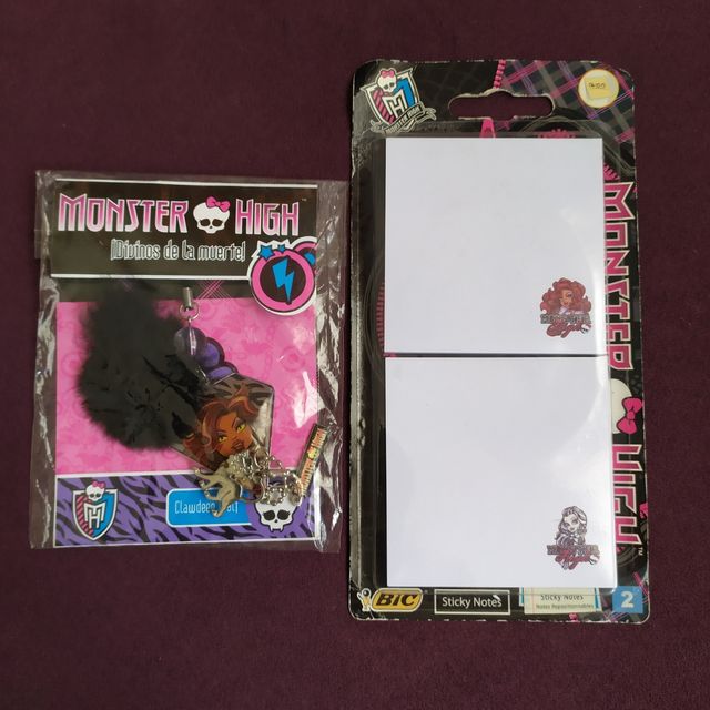 Monster High llavero y post-it