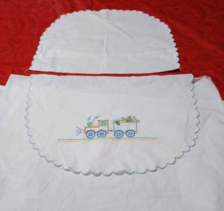 Sabana y funda almohada capazo