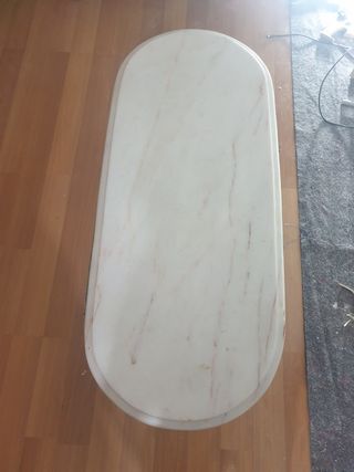 Mesa de bronce y marmol