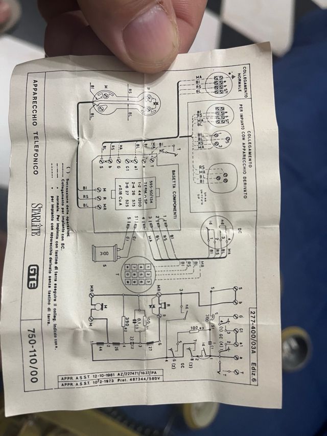 telefono a rotella vintage