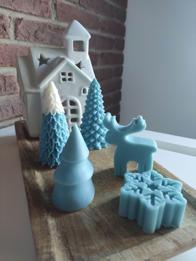 Velas navidad 🎄 pack azul