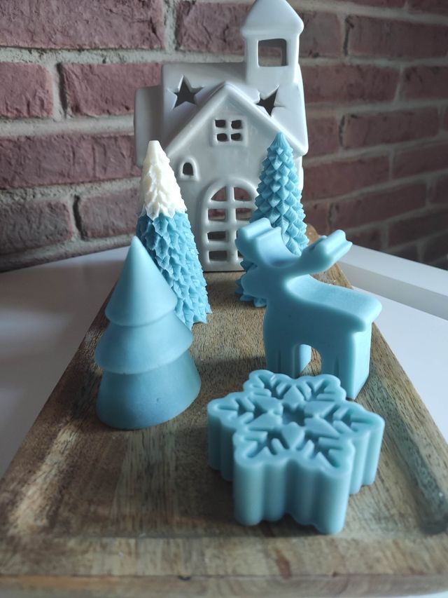 Velas navidad 🎄 pack azul