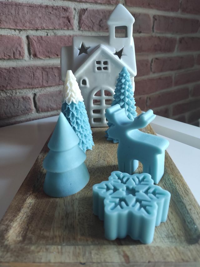 Velas navidad 🎄 pack azul