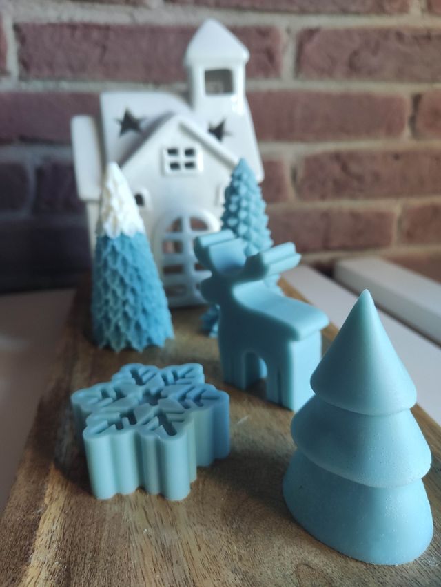 Velas navidad 🎄 pack azul