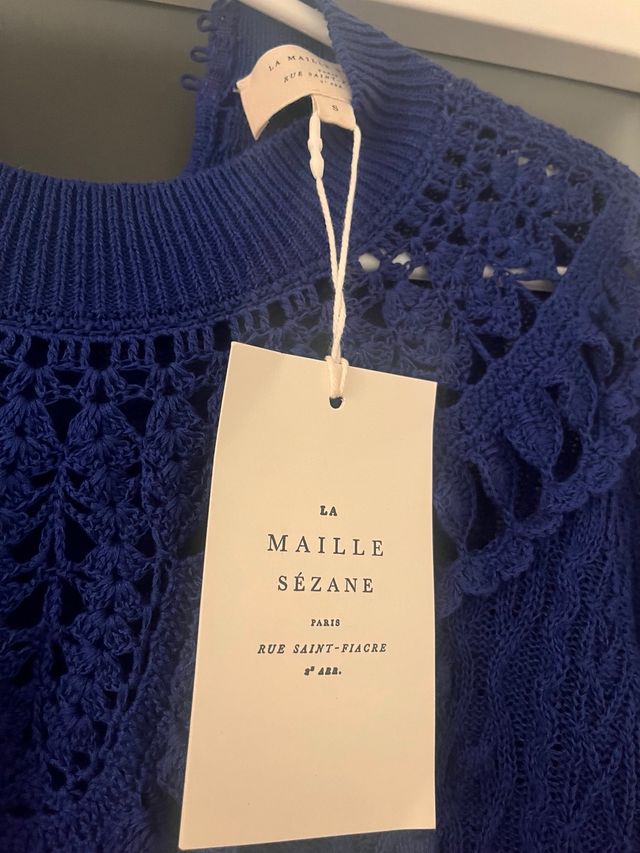 jersey azul sezane