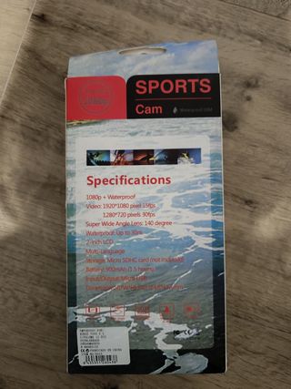 cámara deportiva acuática