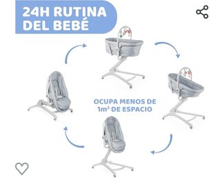 Chicco hub 4 en 1 Moisés,trona... bebé