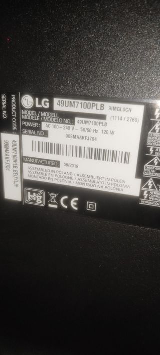 Fuente EAX67189201 (1.6) TV LG 49UM7100PLB