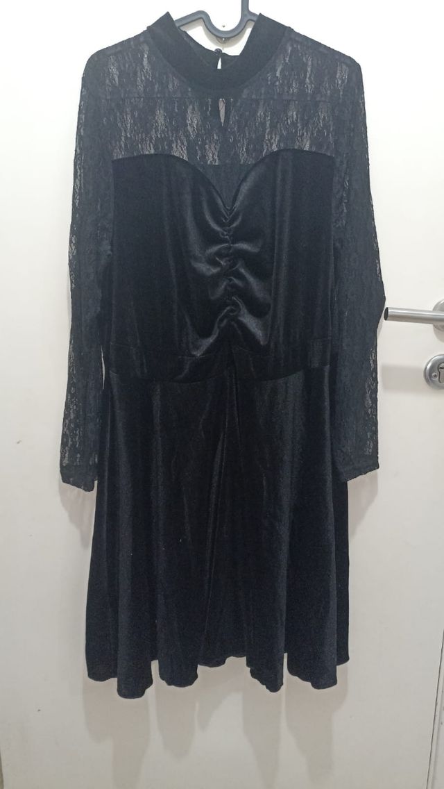 Vestido terciopelo negro