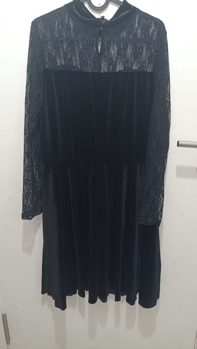 Vestido terciopelo negro