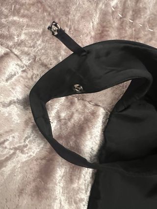 vestido largo negro pronovias 36