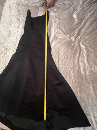 vestido largo negro pronovias 36