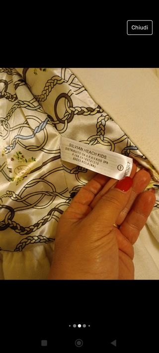 Cappottino bambina bianco 3 anni invernale