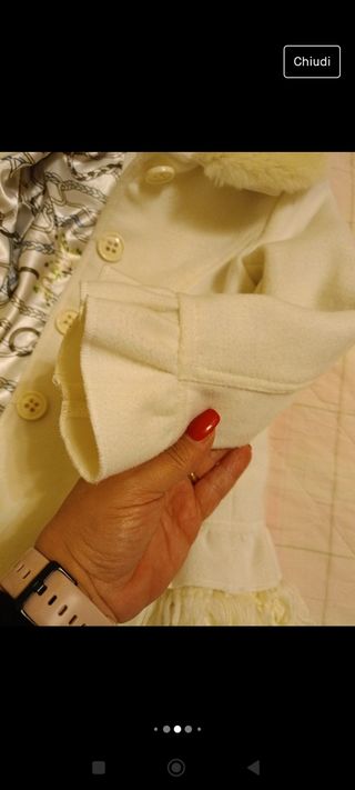 Cappottino bambina bianco 3 anni invernale