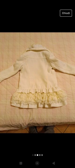 Cappottino bambina bianco 3 anni invernale