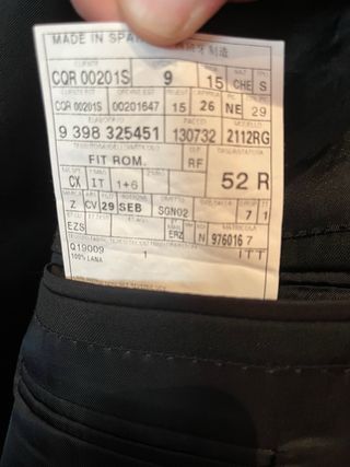 Traje negro Ermenegildo Zegna