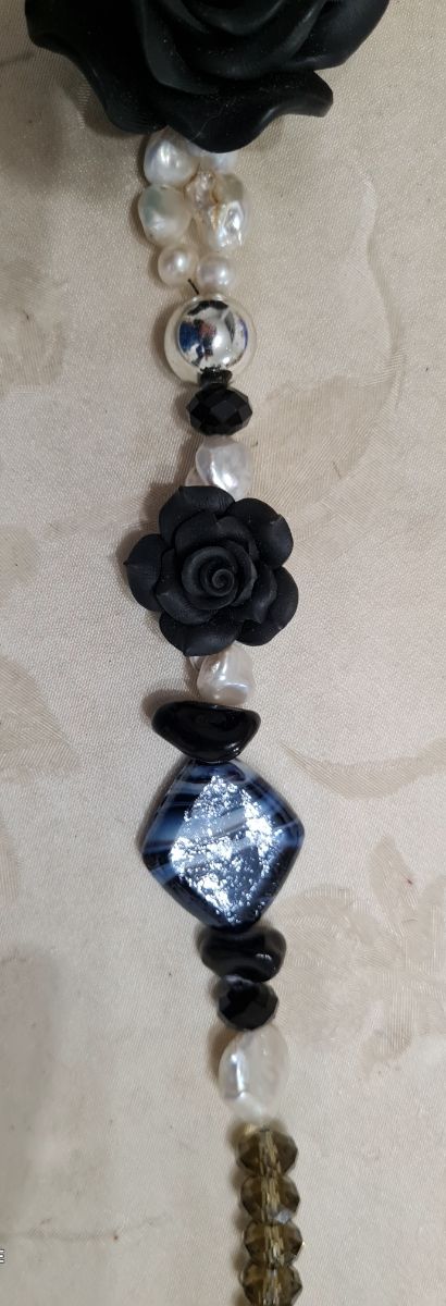 Collana perle coltivate e pietre dure