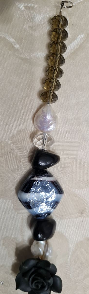 Collana perle coltivate e pietre dure