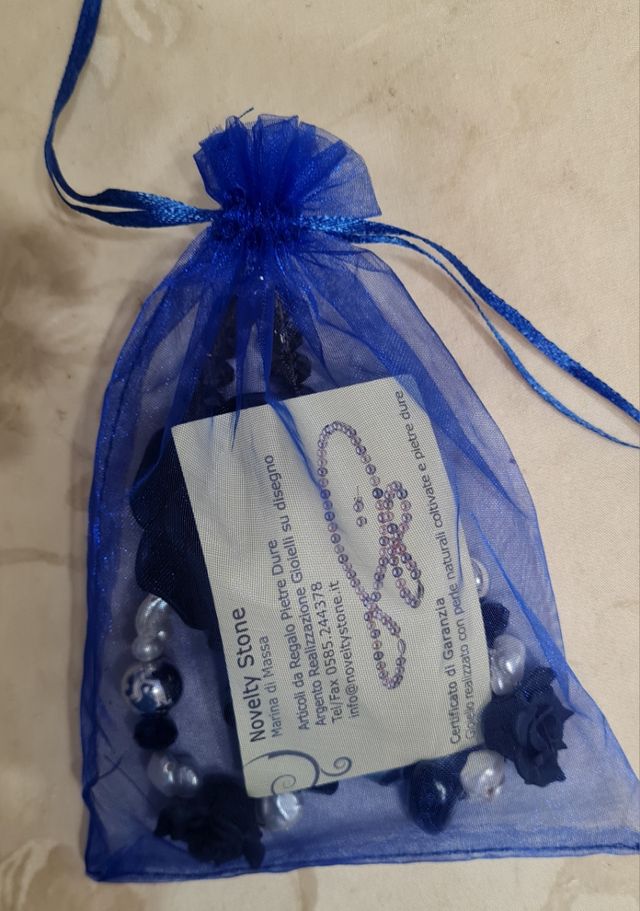 Collana perle coltivate e pietre dure