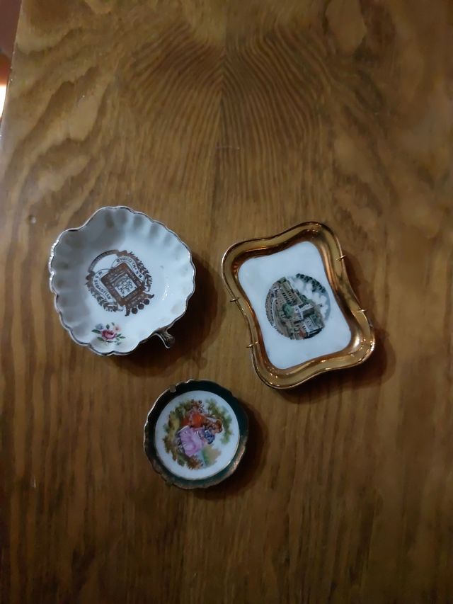 Lote 3 PLATOS PORCELANA LIMOGES