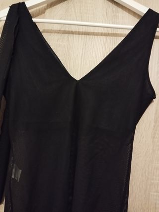 Blusa con transparencia