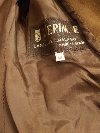 Chaqueta de ante