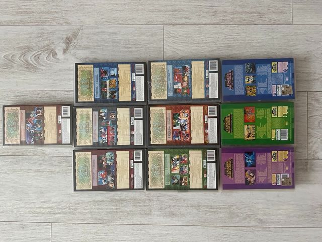 videocasette ufo robot e cavalieri dello zodiaco