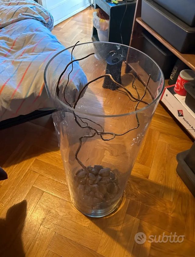 Vaso cristallo ART DESIGN forma cilindrica 80x30