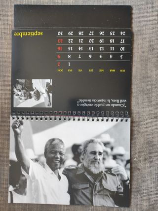 Calendario Mesa Fidel Castro 2018