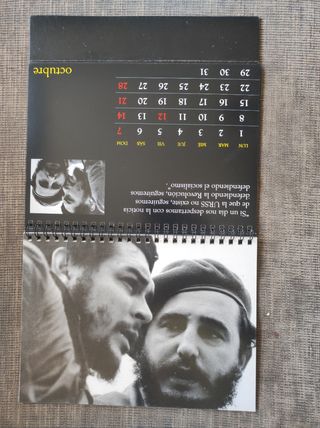 Calendario Mesa Fidel Castro 2018