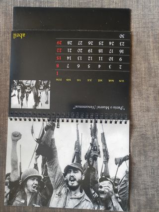 Calendario Mesa Fidel Castro 2018